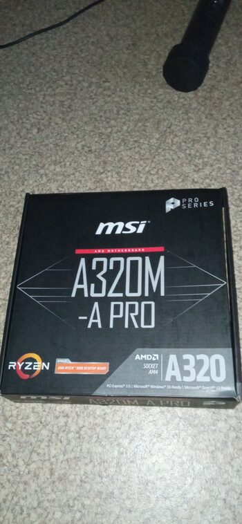 MSI A320M-A PRO AMD A320 Micro ATX DDR4 AM4 1 x PCI-E x16 Slots Motherboard