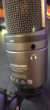 Audio Technica AT 2020 USB+ Studijinis Kondensatorinis Mikrofonas for sale