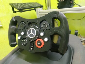 Mod 3.0 volante f1 Logitech g29 y g923(ps)(Mercedes)(Negro)