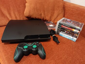 Consola Playstation 3 SONY PS3 Slim 320Gb con mando y cables de segunda mano