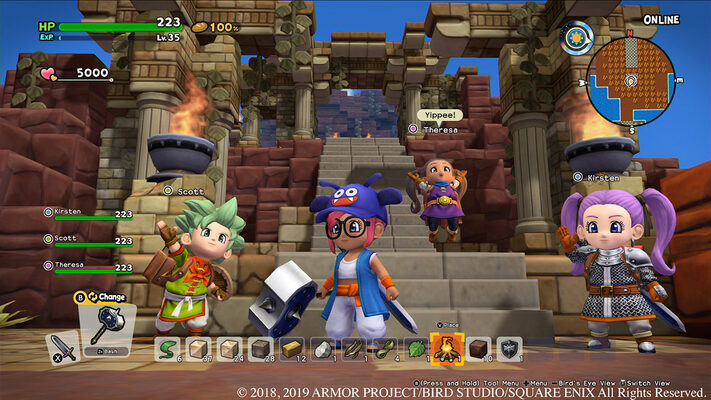 dragon quest builders 2 co op