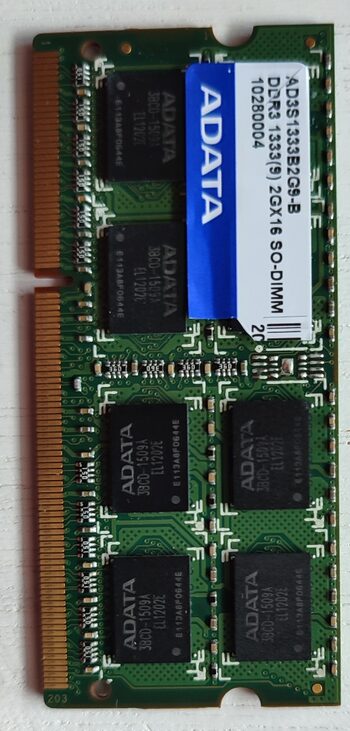 ADATA 2 GB (1 x 2 GB) DDR3-1333 Green Laptop RAM