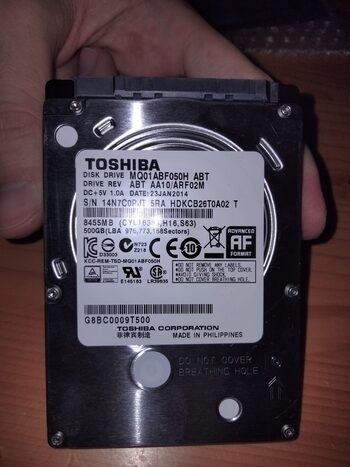 Toshiba 500 GB HDD Storage