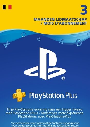 Playstation Plus Card 90 days (BE) PSN Key BELGIUM