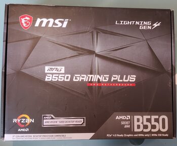 MSI MPG B550 GAMING PLUS AMD B550 ATX DDR4 AM4 2 x PCI-E x16 Slots Motherboard