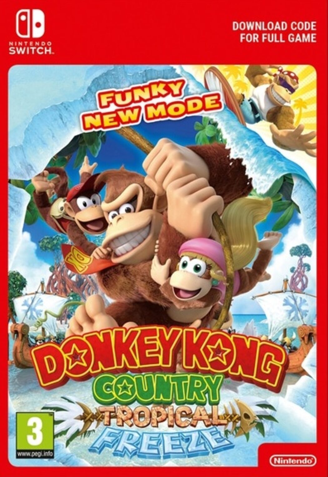 Det er det heldige tro fejl Donkey Kong Country: Tropical Freeze Switch key NA | ENEBA