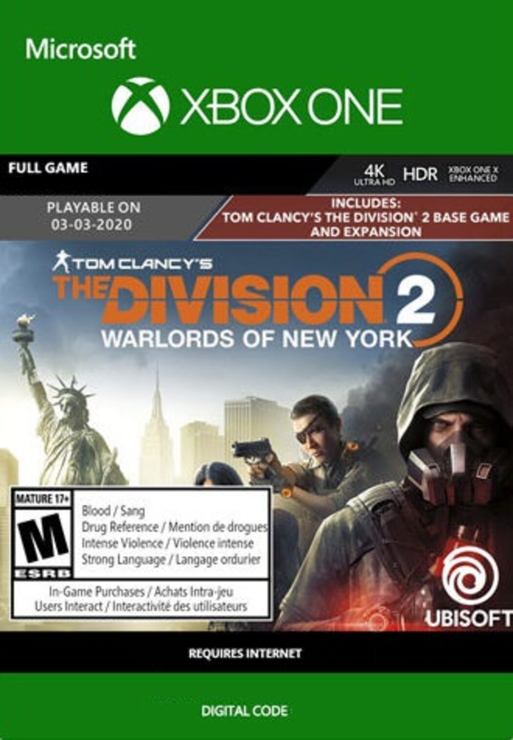 Verouderd Afwijken Vermenigvuldiging Buy The Division 2: Warlords of New York Xbox key! Cheap price | ENEBA