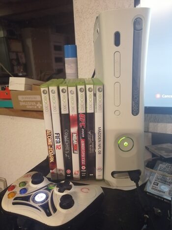 Xbox 360, White, 60GB žaidimai