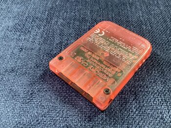 Memory Card ROJA RED Tarjeta Memoria Playstation Ps1 Buena Condición 0063 for sale