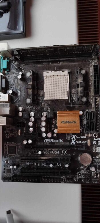 ASRock N68-GS4 FX R2.0 NVIDIA GeForce 7025 / nForce 630a Micro ATX DDR3 AM3+ 1 x PCI-E x16 Slots Motherboard