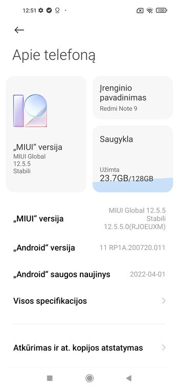 Redeem Telefonas Xiaomi Redmi Note 9 128GB Polar White
