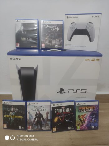 PACK PS5 LECTOR+MANDO ADICIONAL+6 JUEGOS