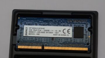 Memoria para portatil DDR3L de 4 Gb. PC3L-12800 KINGSTON.