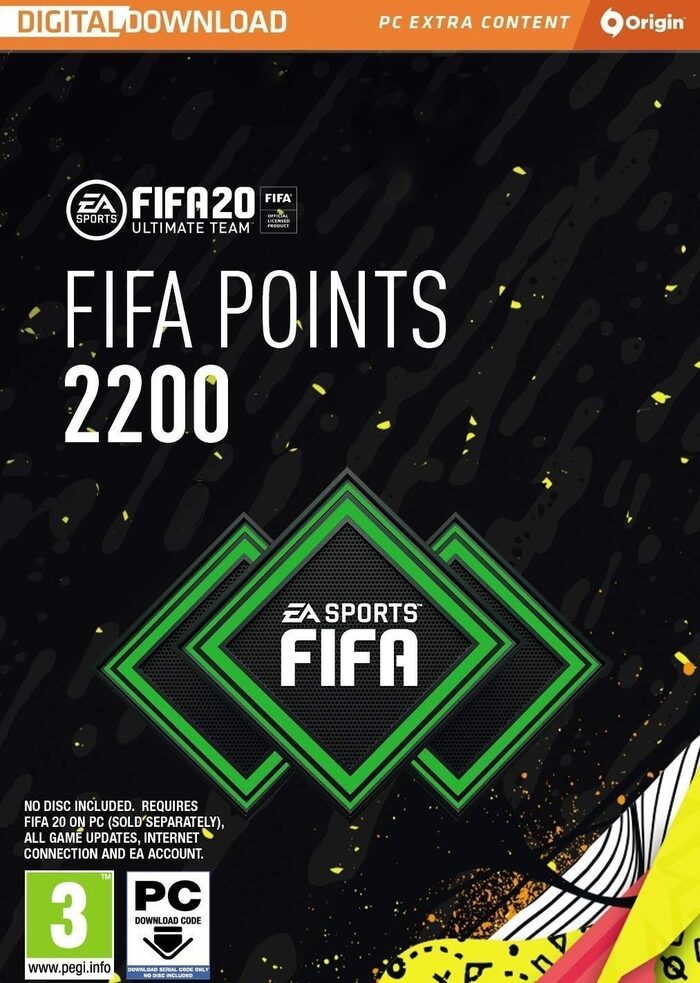 Cheapest FIFA 22 - 2200 FUT Points PC (ORIGIN) WW