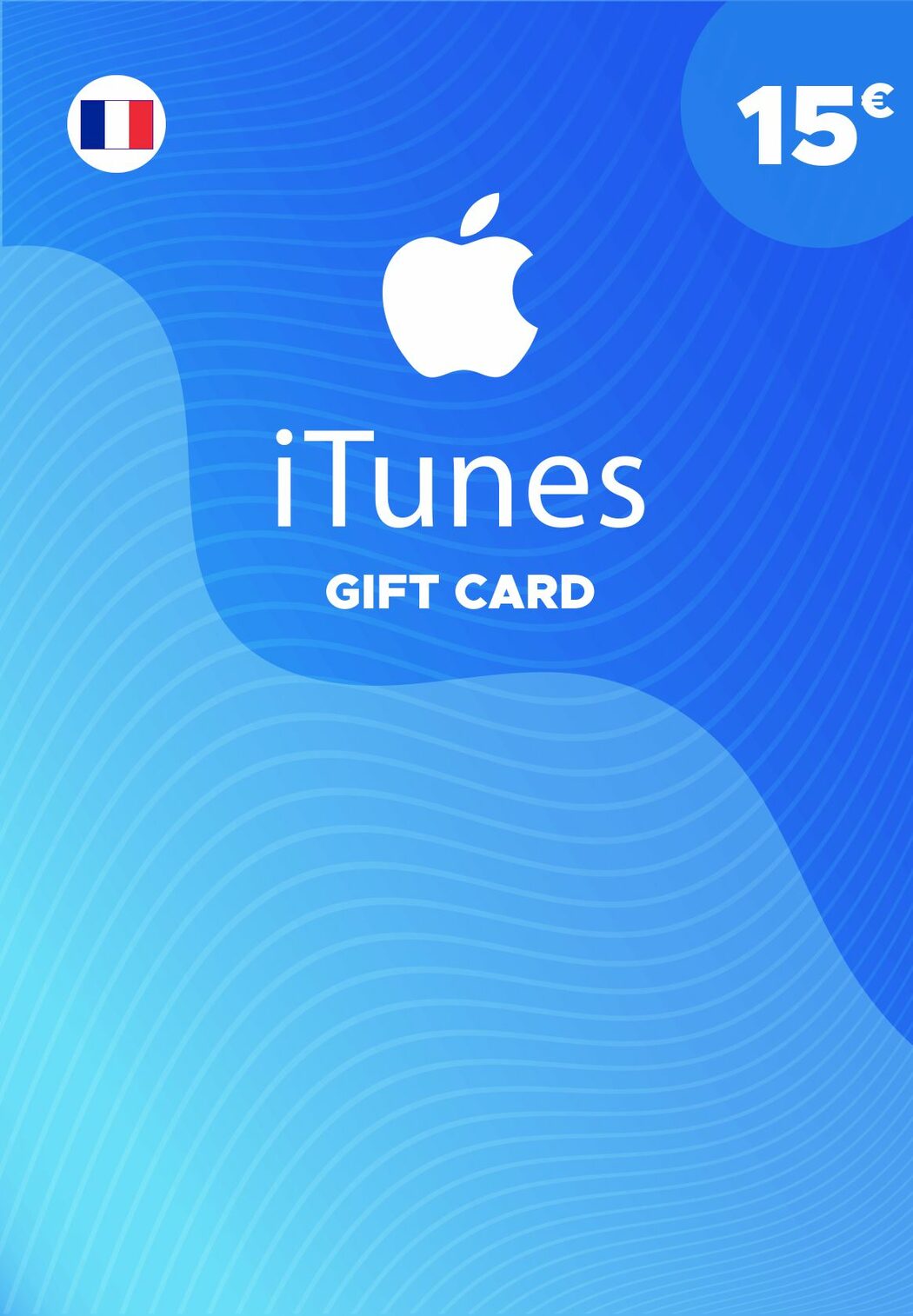  NEU Apple Gift Card (Design5) - pour la France - par