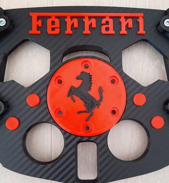 Mod Volante F1 para Logitech G29 y G923 Tapa logo y accesorio Ferrari