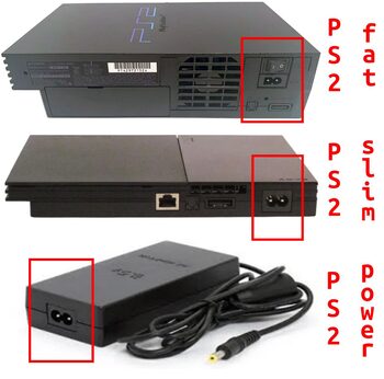 BICMIC 2M PS5 PS4 PS3 PS2 - Cable de alimentación para Xbox Series