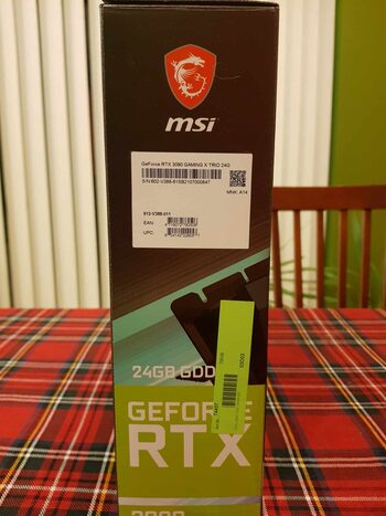 MSI GeForce RTX 3090 GAMING X TRIO 24G 24 GB 1400 Mhz PCIe x16 GPU