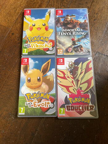 Lot de 4 jeux switch