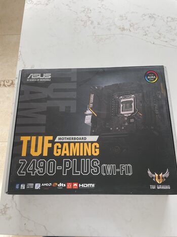 Asus TUF GAMING Z490-PLUS (WI-FI) Intel Z490 ATX DDR4 LGA1200 2 x PCI-E x16 Slots Motherboard