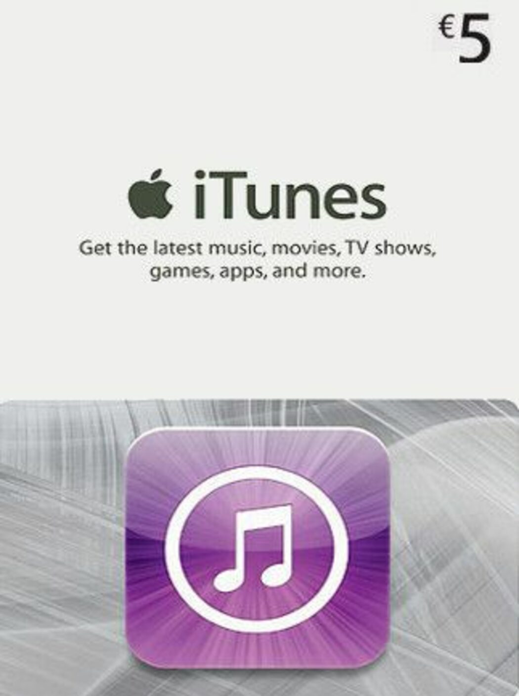 Buy Apple iTunes Gift 5 EUR cheap! Best deals! | ENEBA