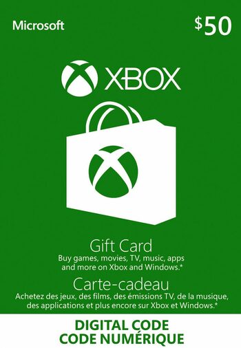 Xbox Gift Card 50 CAD CA Buy Xbox code cheaper ENEBA