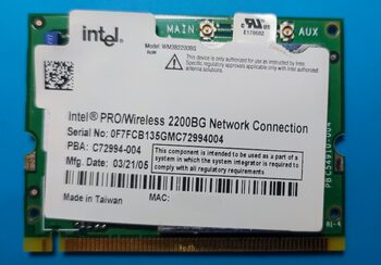 Intel PROWireless 2200bg