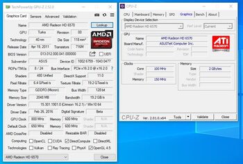 Get Asus Radeon HD 6570 2 GB 650 Mhz PCIe x16 GPU