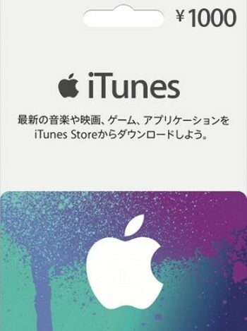 Buy Apple Itunes Gift Card 1000 Jpy Itunes Key Japan Eneba