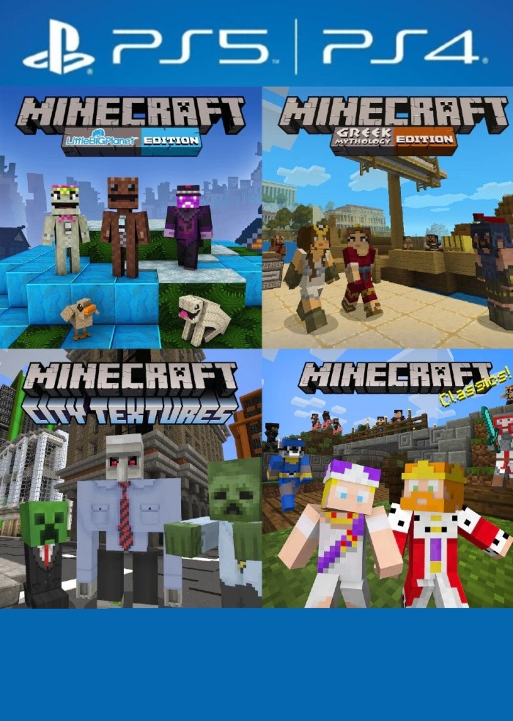 Minecraft Starter Collection Upgrade DLC PS4/PS5 PSN