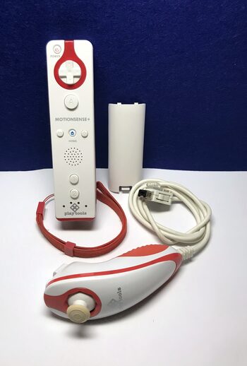 Comprar Mando + nunchuk compatible Wii blanco y rojo Play Tools  Motionsense+