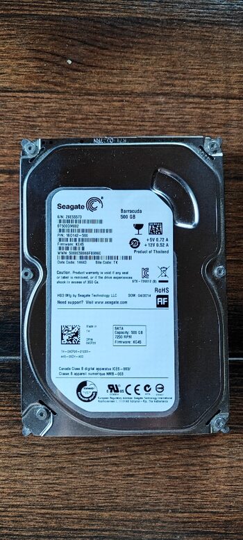 Seagate 500 GB HDD Storage