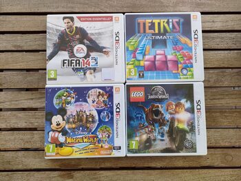 Pack 4 Juegos (3ds y 2ds) Fifa 14, Disney Magical World, Lego Jurassic world, Tetris Ultimate 