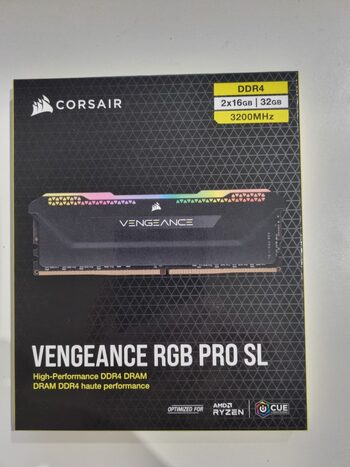 Corsair Vengeance RGB Pro SL 32 GB (2 x 16 GB) DDR4-3200 Black PC RAM