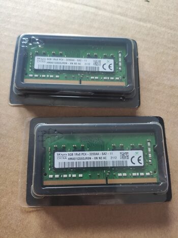 SK hynix 2x8GB DDR4 SO-DIMM 1Rx PC4-3200AA-SA2-11. 3200MHz. 16GB totales