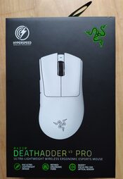 Razer DeathAdder V3 Pro - White - Ultra-lightweight Wireless Ergonomic Mouse