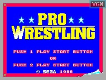 Pro Wrestling (1986) SEGA Master System for sale
