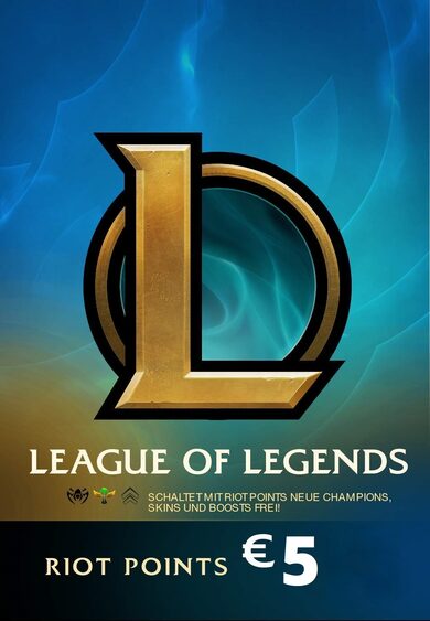 League Of Legends Gift Card 5€ Riot Key - EUROPE Server Only