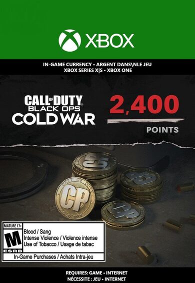 2400 Call of Duty Black Ops 5 Cold War Points Xbox One