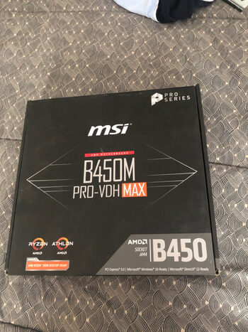 MSI B450M PRO-VDH AMD B450 Micro ATX DDR4 AM4 1 x PCI-E x16 Slots Motherboard