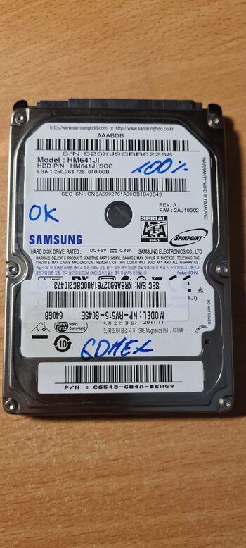 Buy SAMSUNG 640GB HM641JI/SCC