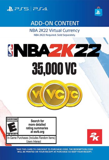 NBA 2K22: 35000 VC (PS4/PS5) PSN Key UNITED STATES
