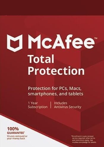 McAfee Total Protection 3 Device 1 Year McAfee Key GLOBAL