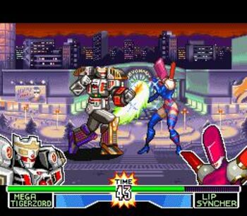 Get Mighty Morphin Power Rangers: The Fighting Edition SNES