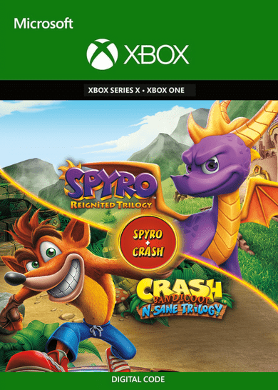 E-shop Spyro + Crash Remastered Game Bundle XBOX LIVE Key BRAZIL
