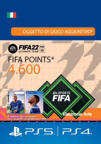FIFA 22 - 4600 FUT Points (PS4/PS5) PSN Key ITALY