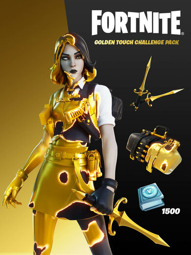 Fortnite - Golden Touch Challenge Pack + 1500 V-Bucks Challenge XBOX LIVE Key UNITED KINGDOM