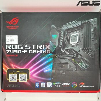 Asus ROG STRIX Z490-F GAMING Intel Z490 ATX DDR4 LGA1200 3 x PCI-E x16 Slots Motherboard
