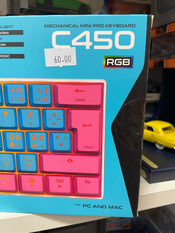 Buy NOS C450 RGB mechanical Mini Pro Keyboard zaidimu klaviatura Limited Edition Lollipop! Red switches