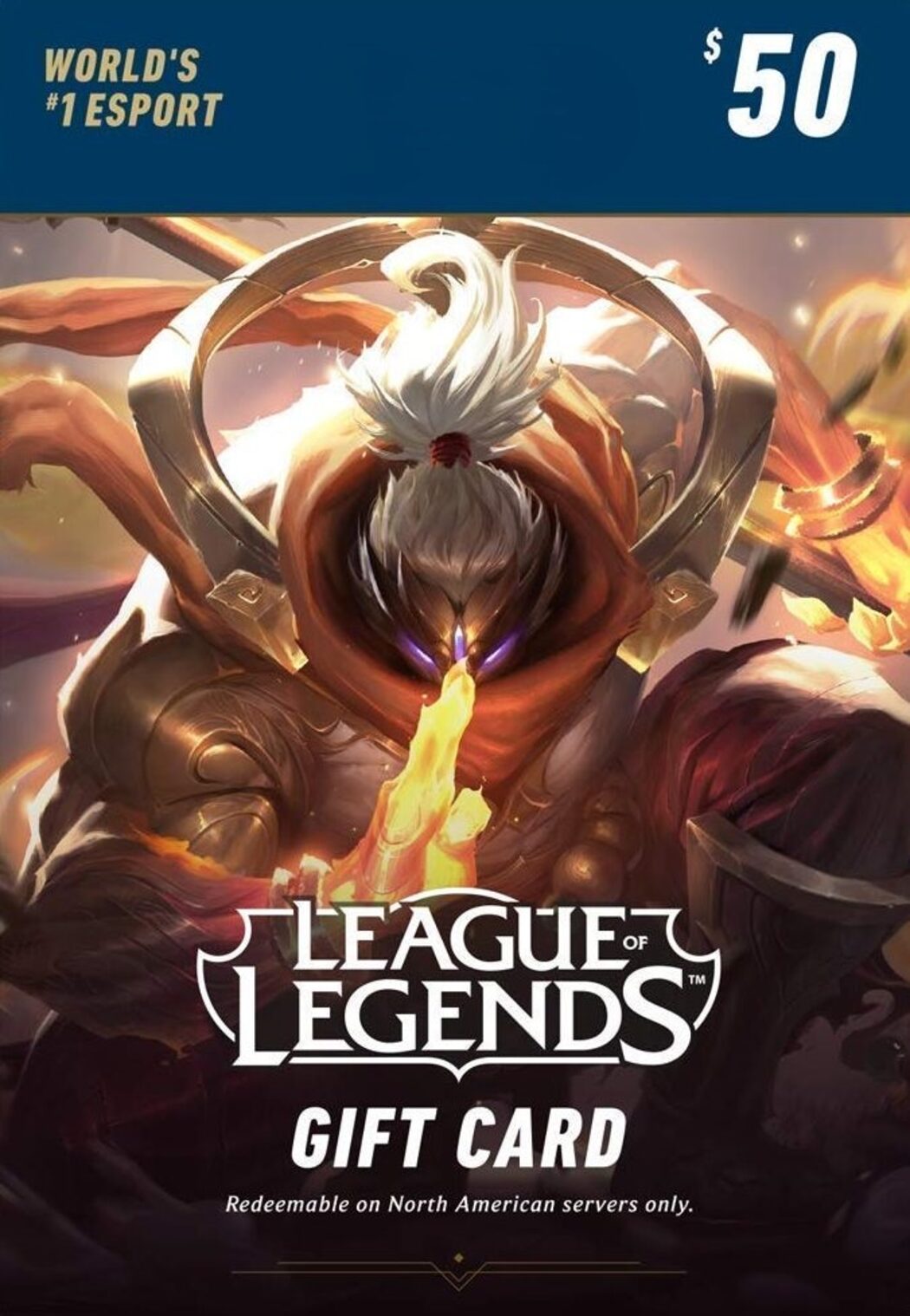 Gift Card League of Legends R$ 50 - 1850 Riot Points